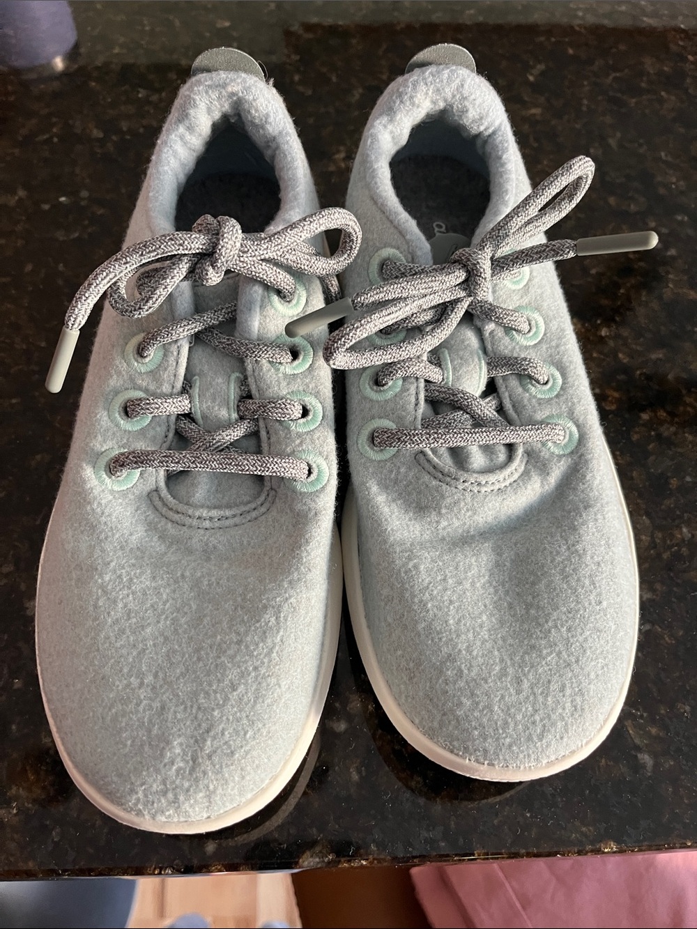 allbirds Women's Light Blue Wool Runners